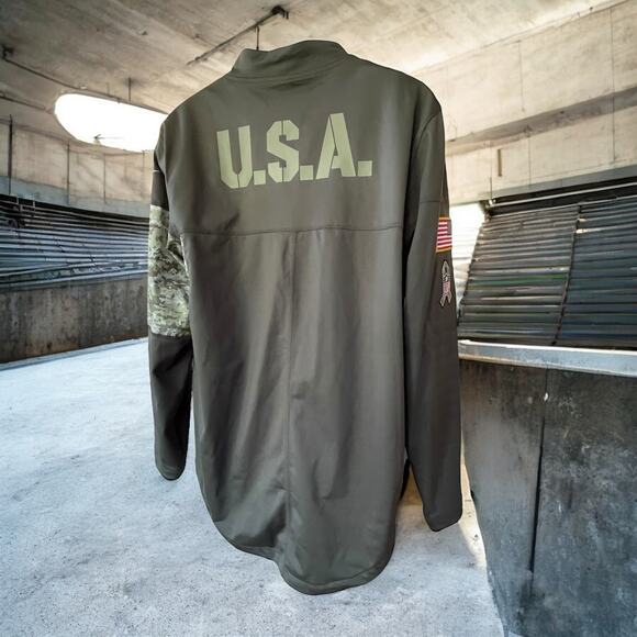 NWT Nike Dallas Cowboys Men's NFL Salute to Service 1/2 Zip Hybrid Jacket Size L - Picture 7 of 12